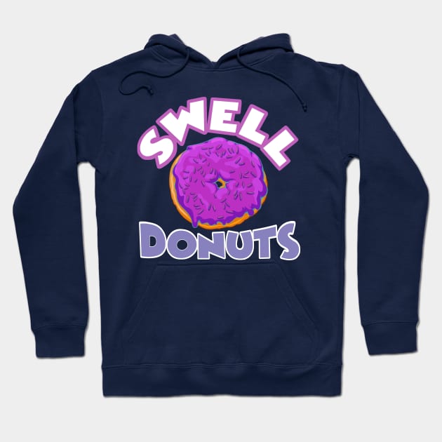 Swell Donuts (purple) Hoodie by Teaselbone